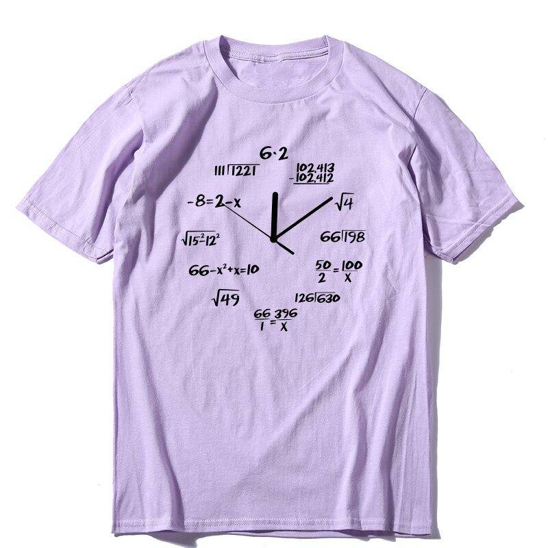 Unisex Math Clock T-Shirt - Kawaii Stop - Casual, Clock, Cotton, Cute, Harajuku, Japanese, Kawaii, Korean, Math, O-Neck, Printed, Round, Short, Short Sleeve, T Shirt, T-Shirts, Tops &amp; Tees, Unisex, Women's Clothing &amp; Accessories