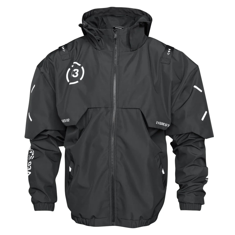 WB-Type 03A Cyberpunk Black Windbreaker - Harajuku Style - Jacket - 1
