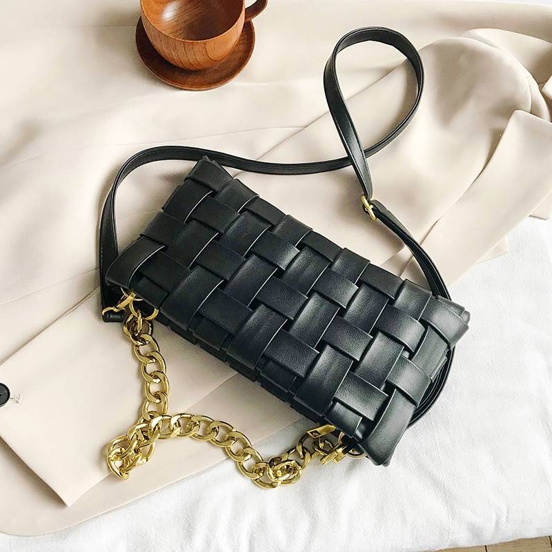 Weave Design Crossbody Bag - Black / 27cmx14cmx6cm - Women Bags & Wallets - Handbags - 16 - 2024