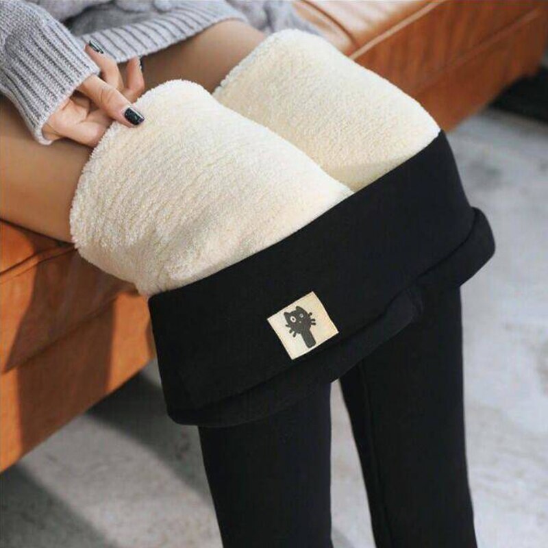 Thick Cashmere Leggings - Kawaii Stop - Ankle-length, Autumn, Bottoms, Cashmere, Comfortable, Flannel, High Waist, Keep Warm, Leggings, Pants, Polyester, Seamless, Solid Color Legging, Spring, Stretchy, Thick, Velvet, Warm, Winter, Women, Women's Clothing &amp; Accessories, Wool Leggings