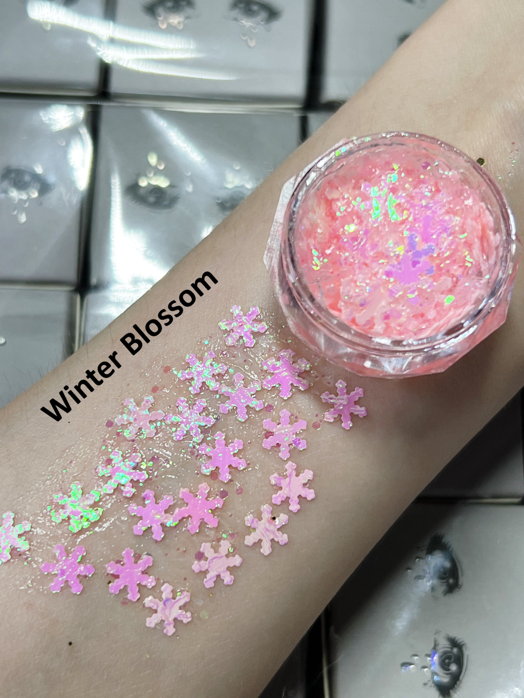 Gel Glitter Tears Festival Makeup