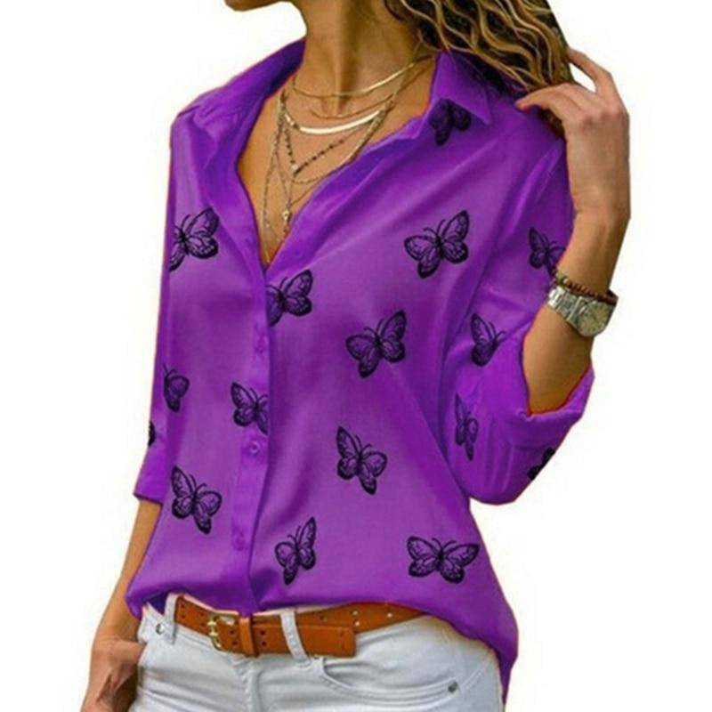 Summer Button Down Shirt - Kawaii Stop - Adorable, Blouses &amp; Shirts, Button, Chiffon, Cute, Fashion, Harajuku, Japanese, Kawaii, Korean, Office, Polyester, Solid, Spandex, Tops, Tops &amp; Tees, Turn-Down Collar, Women's Clothing &amp; Accessories