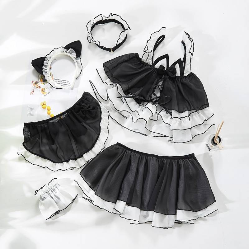 Anime Cat Girl Outfit - Kawaii Stop - Adult Games, Anime, Black, Bondage, Bow, Cat Girl, Clothing, Cosplay, Cute, Exotic, Fashion, Harajuku, Intimates, Japanese, Kawaii, Korean, Lingerie, Maid, Nylon, Outfit, Pink, Polyester, Set, Sets, Sexy Lingerie, Sexy Products, Solid, Uniform, Women's, Women's Clothing &amp; Accessories