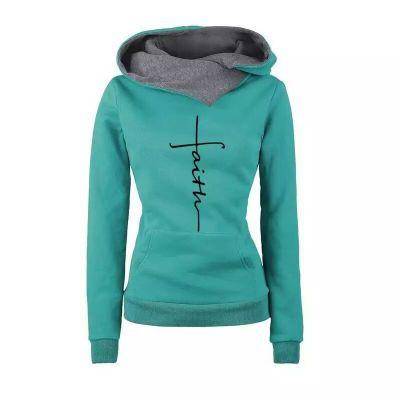 Faith Hoodie - Kawaii Stop - Adorable, Casual, Cotton, Cute, Embroidered, Faith, Fashion, Hoodie, Hoodies &amp; Sweatshirts, Kawaii, Outerwear, Polyester, Spandex, Tops &amp; Tees, Women's, Women's Clothing &amp; Accessories