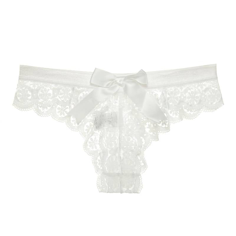 Women's Solid Laced Thong - Kawaii Stop - Intimates, Lace Panties, Lace Thong, Lace Underwear, Ladies Thong, Panties, Sexy Thong, Solid Color Thong, Solid Lace Thong, Women's Clothing &amp; Accessories, Women's Lingerie, Women's Thong, Women's Underwear