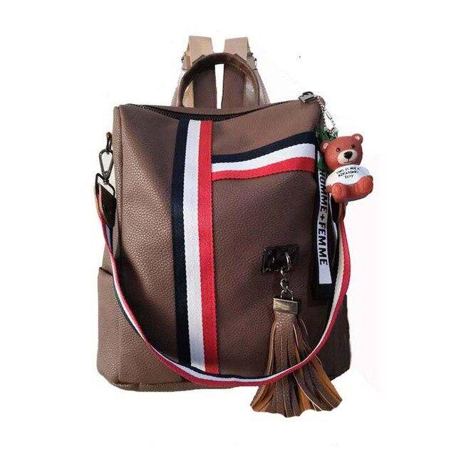 Women’s Trendy Backpack - Dark Brown - Women’s Clothing & Accessories - Backpacks - 12 - 2024
