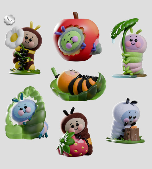 Wooly Bear and Friends Vinyl Blind Box (1 Blind Box)