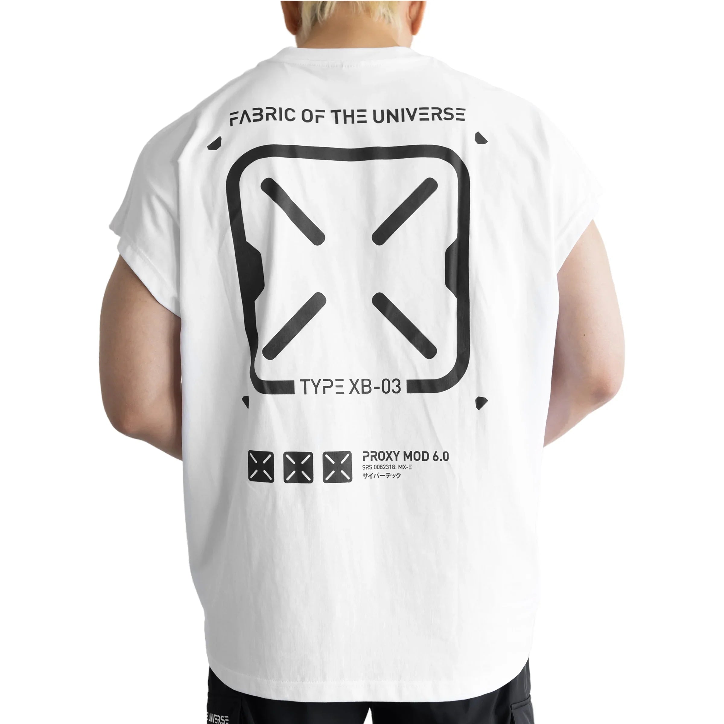 XB-03 Oversized Sleeveless Graphic T-Shirt