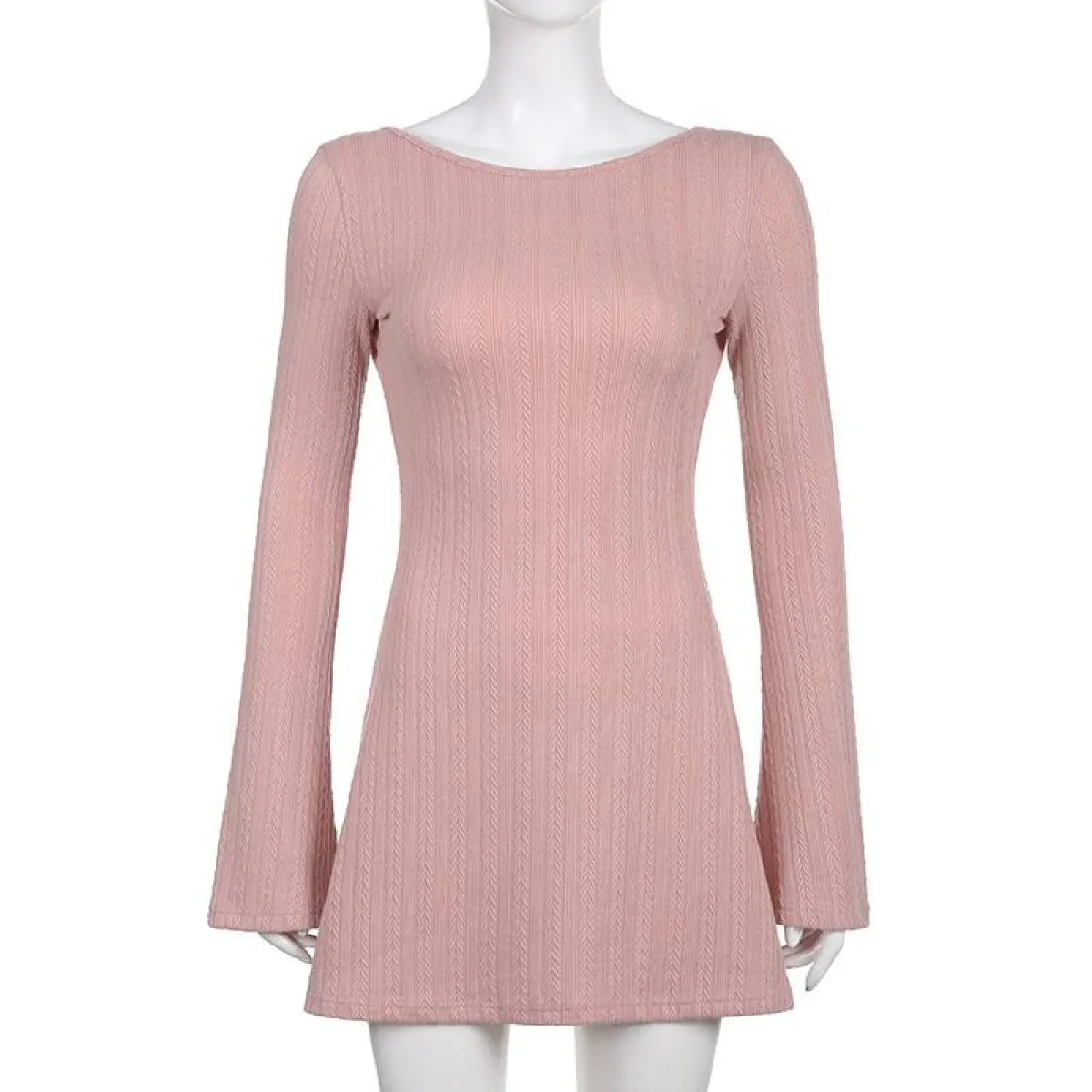 A-line Knitted Dress - All Dresses - 11