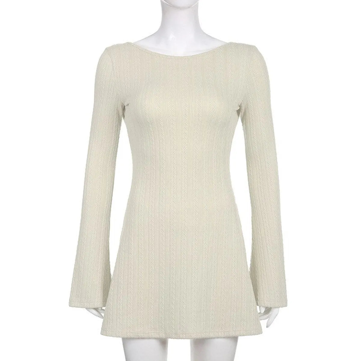 A-line Knitted Dress - All Dresses - 25