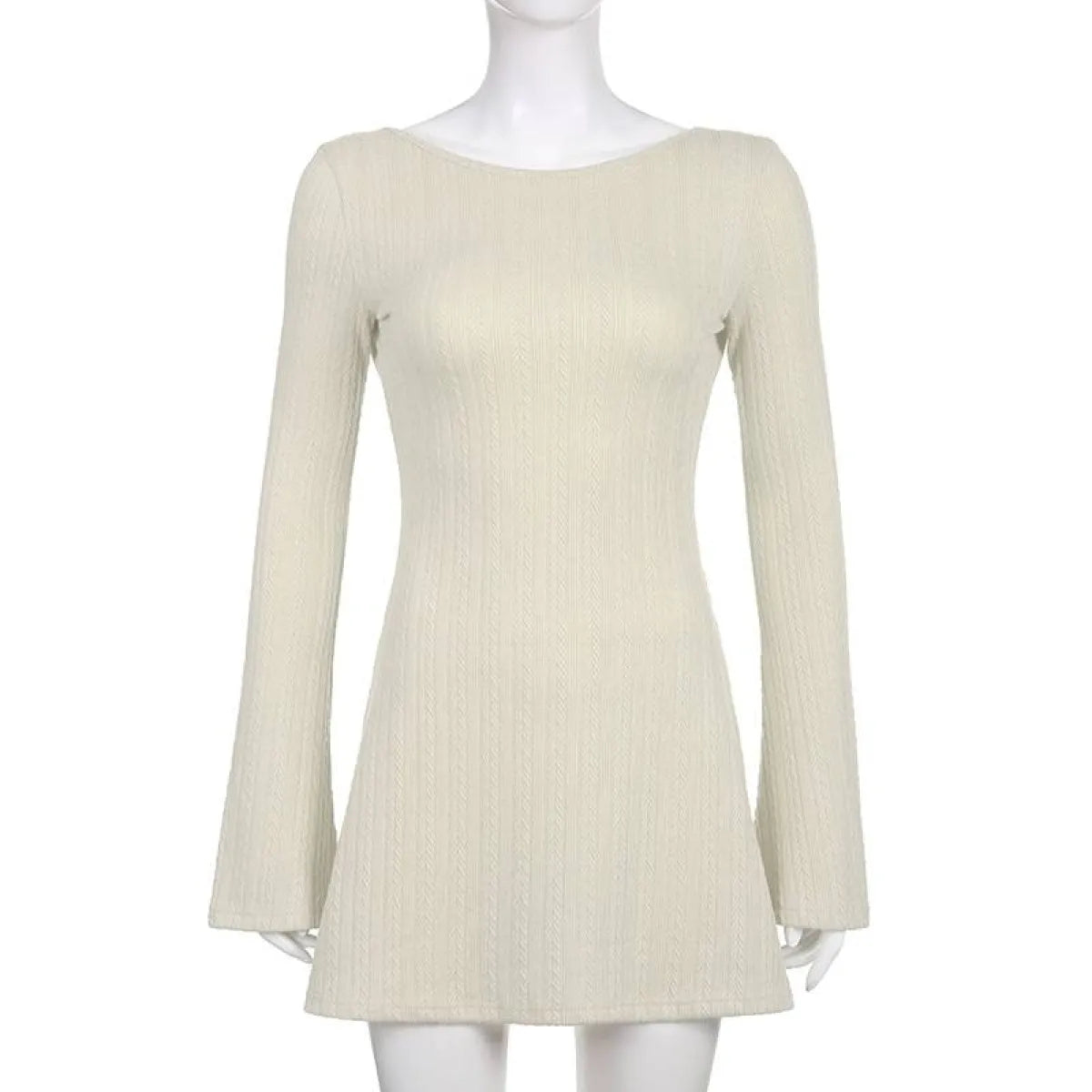 A-line Knitted Dress - All Dresses - 7
