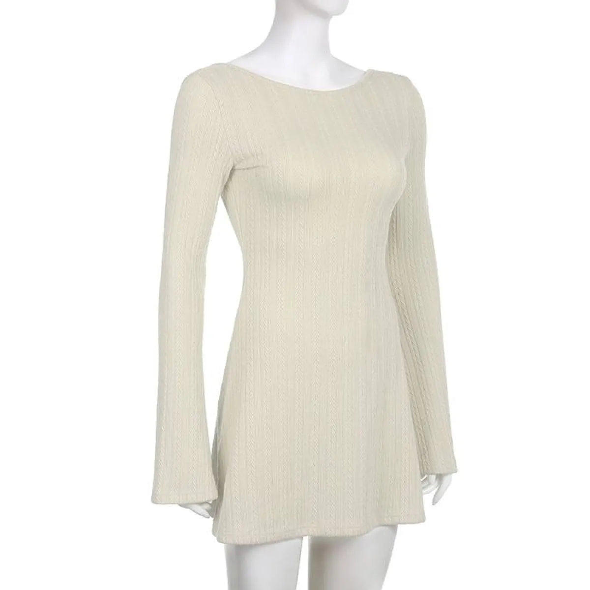 A-line Knitted Dress - All Dresses - 8