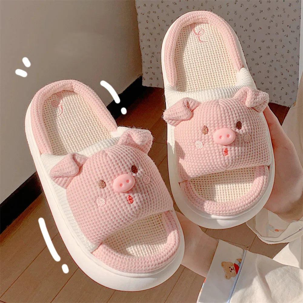 Adorable Animal Slippers - Pig / 36-37 - Accessories - Shoes - 7 - 2024