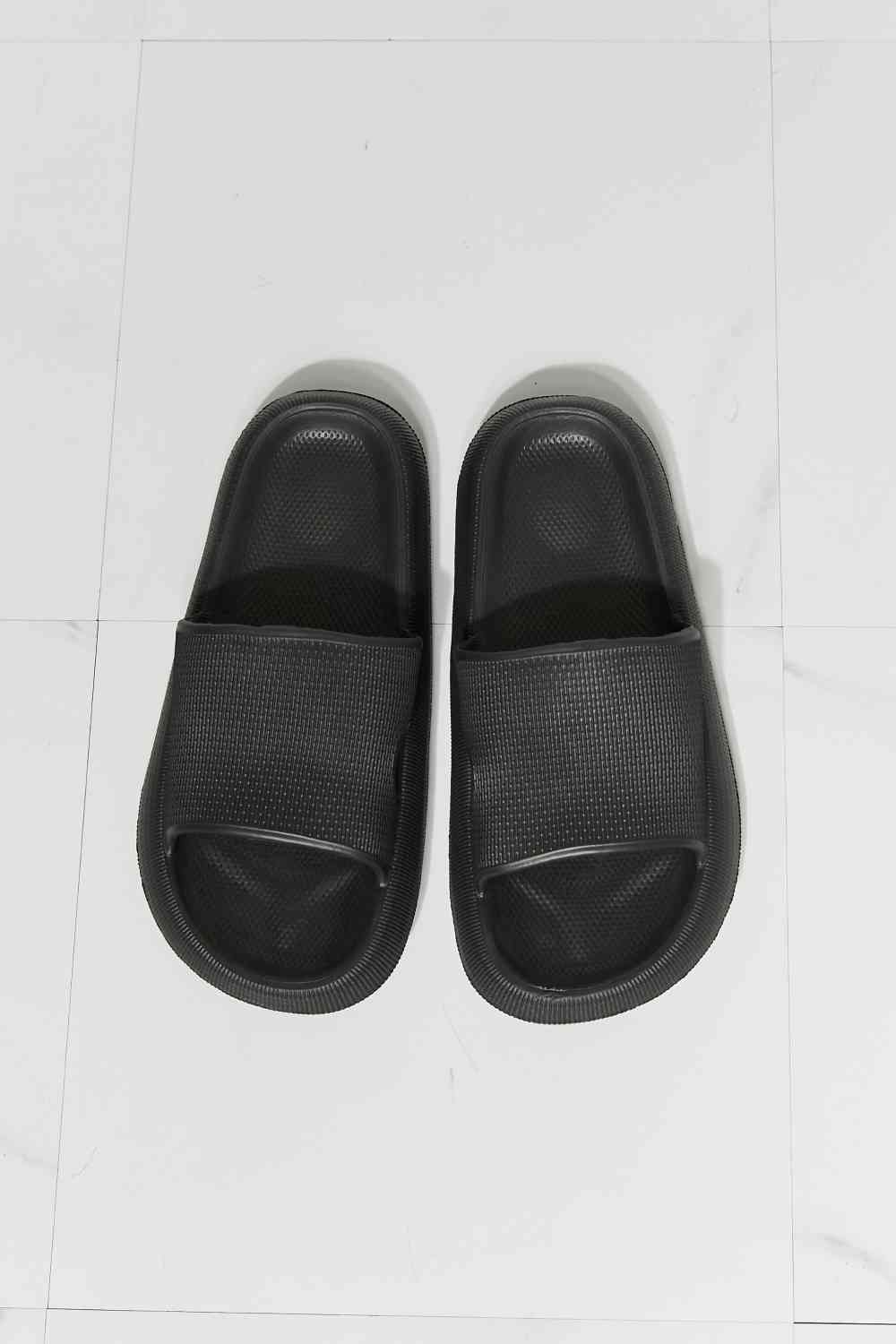 Arms Around Me Open Toe Slide in Black - Accessories - Shoes - 4 - 2024