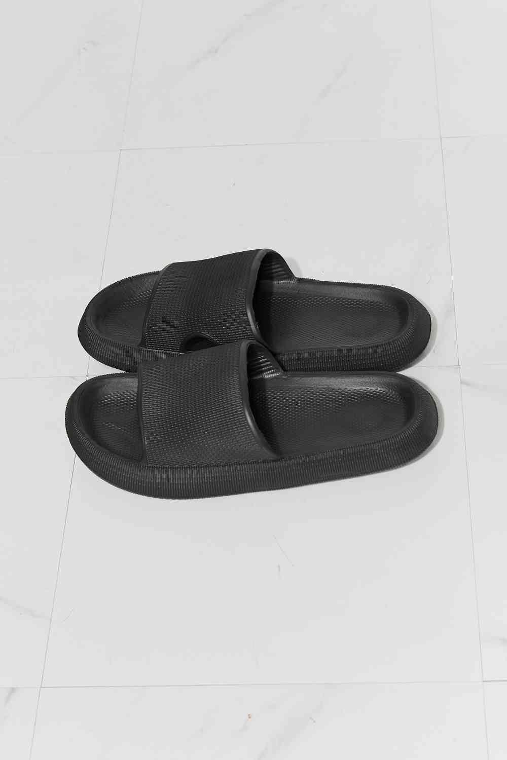 Arms Around Me Open Toe Slide in Black - Accessories - Shoes - 6 - 2024
