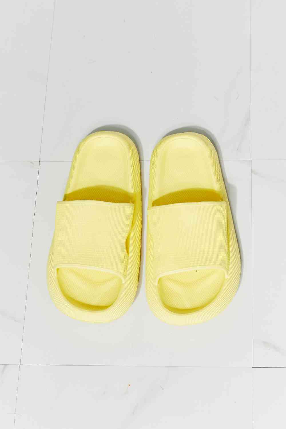Arms Around Me Open Toe Slide in Yellow - Accessories - Shoes - 4 - 2024