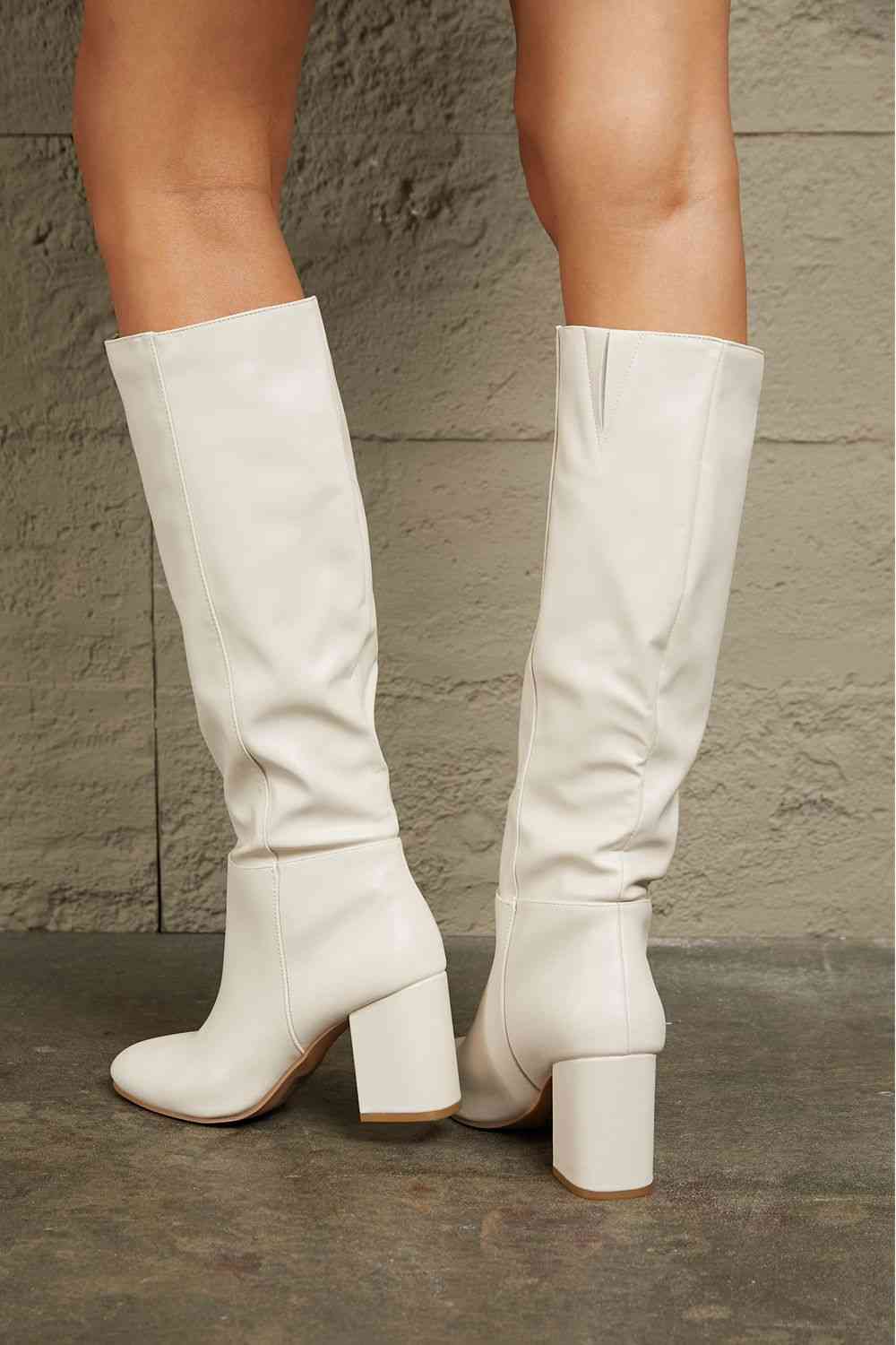 Block Heel Knee High Boots - Accessories - Shoes - 2 - 2024