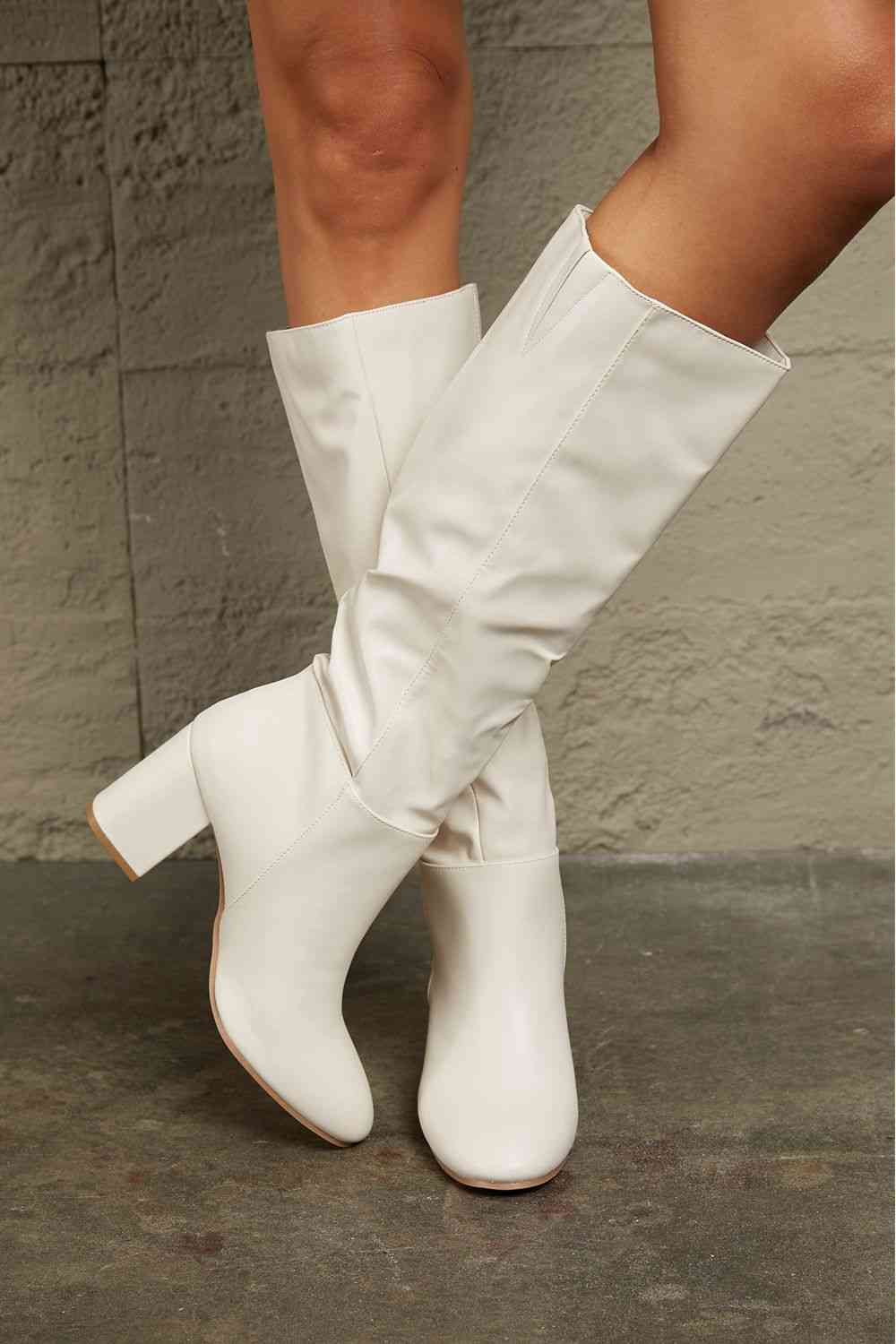 Block Heel Knee High Boots - Accessories - Shoes - 3 - 2024