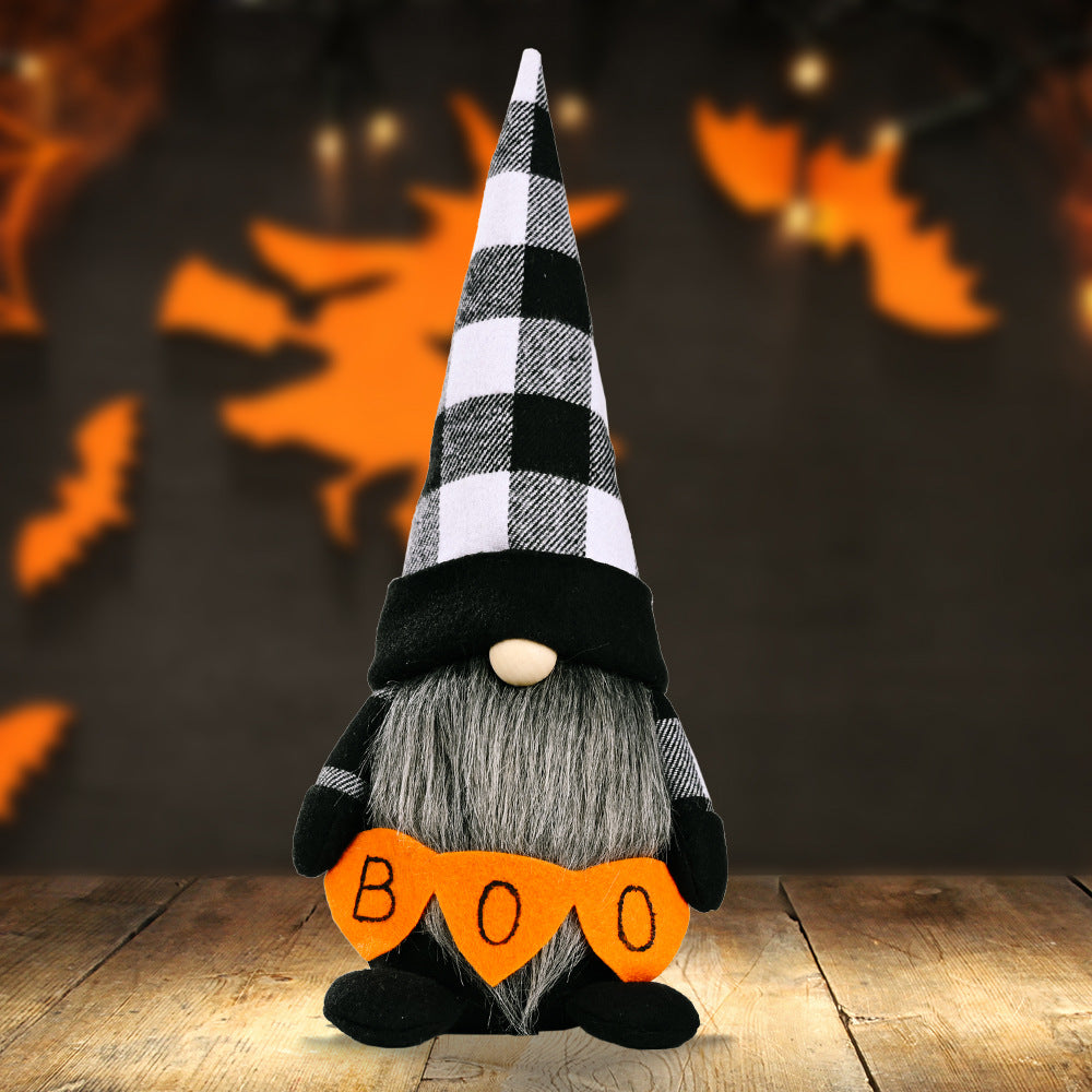 BOO Pointed Hat Faceless Gnome - Plaid / One Size - Accessories - Seasonal & Holiday Decorations - 6 - 2024
