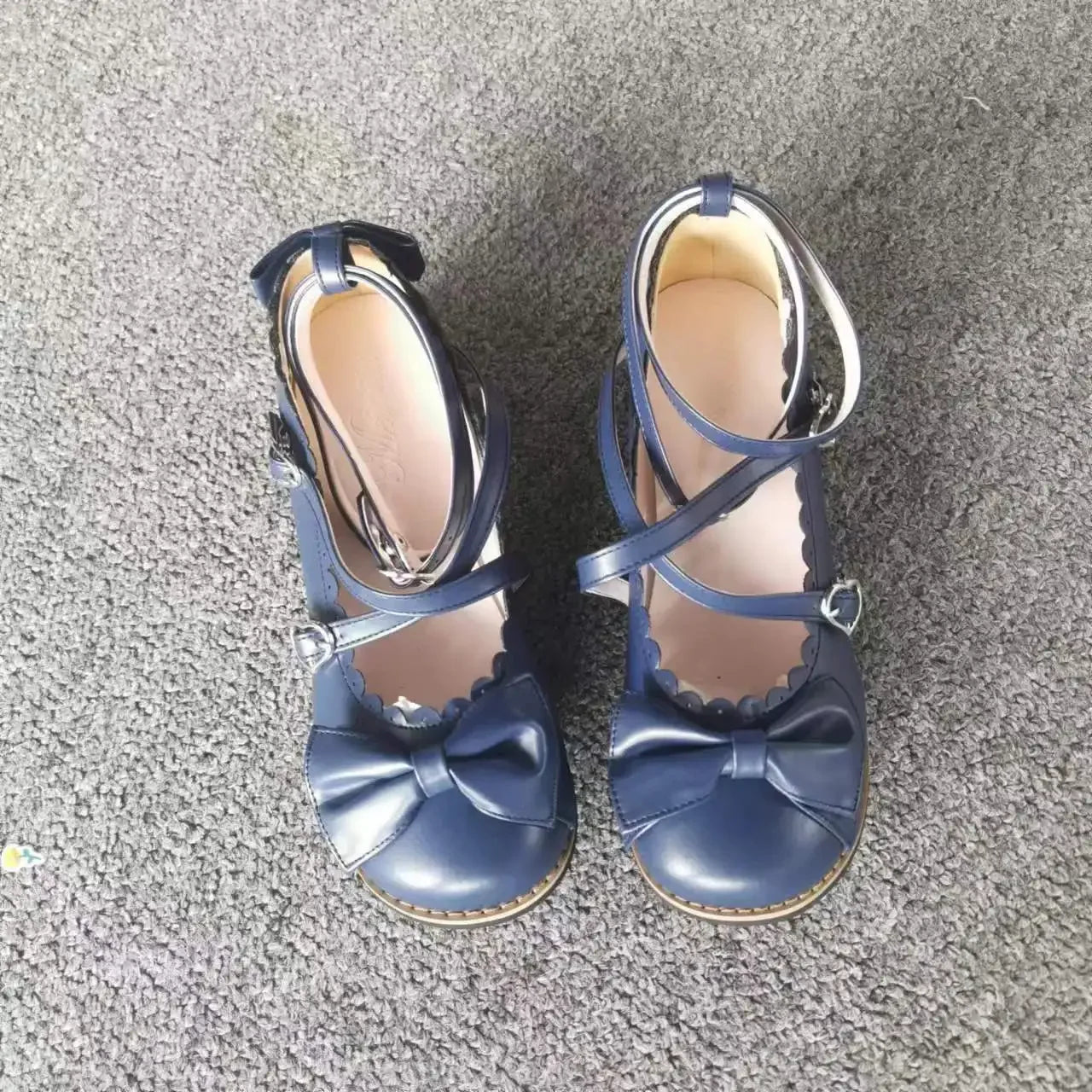 Cute Cross-Strap Flats - Princess Party Shoes - Blue / 36 - Accessories - Shoes - 10 - 2024