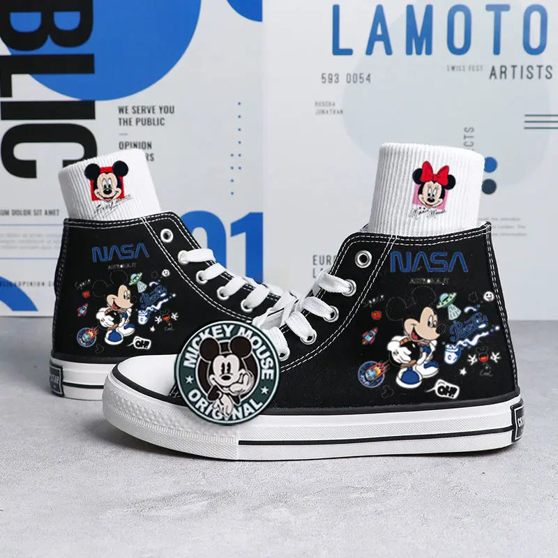 Mickey Mouse Kawaii Cartoon Canvas Shoes - black 03 / 35 - Accessories - Shoes - 13 - 2024