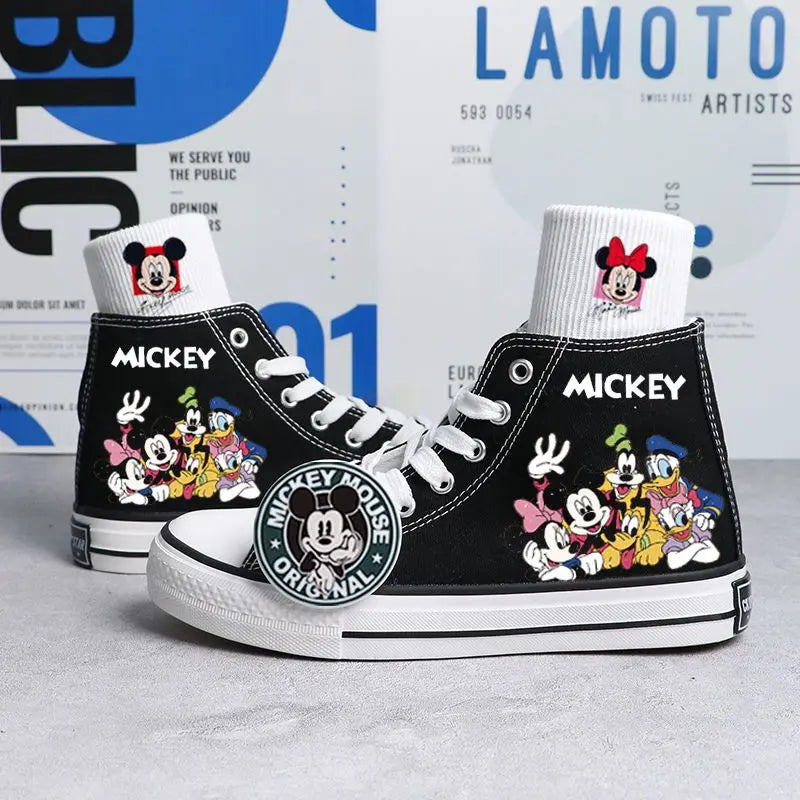 Mickey Mouse Kawaii Cartoon Canvas Shoes - black 05 / 35 - Accessories - Shoes - 15 - 2024