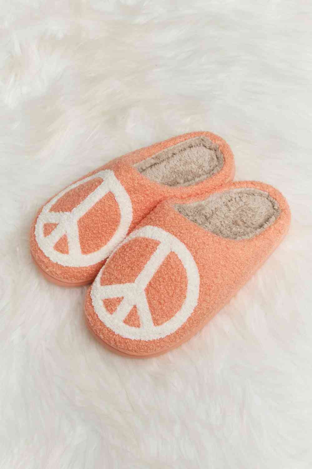 Printed Plush Slide Slippers - Accessories - Shoes - 25 - 2024