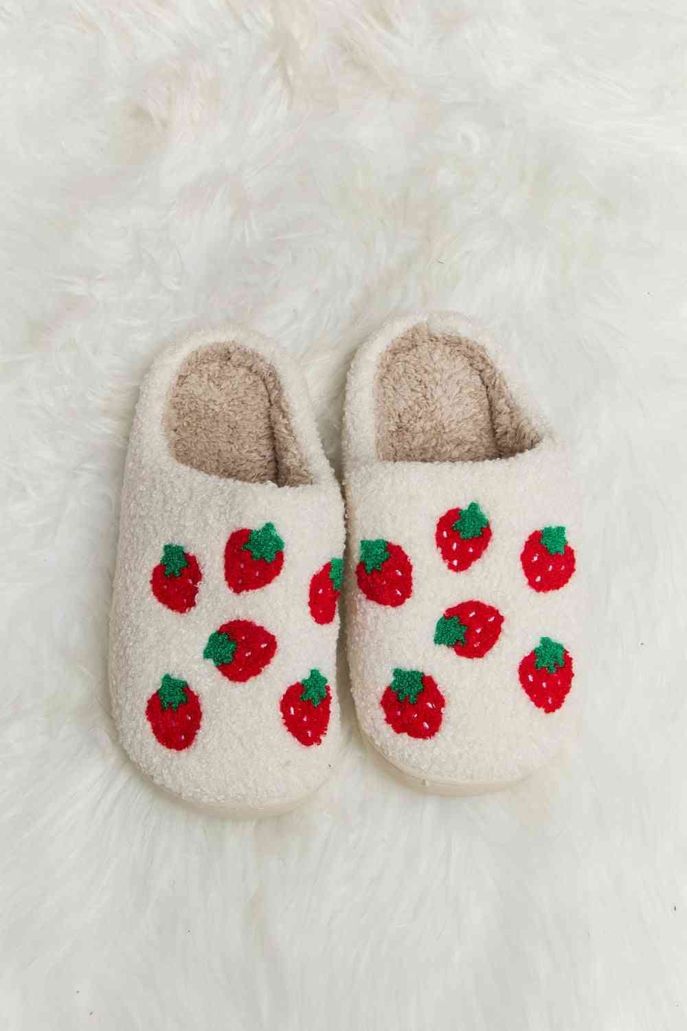 Printed Plush Slide Slippers - Accessories - Shoes - 4 - 2024