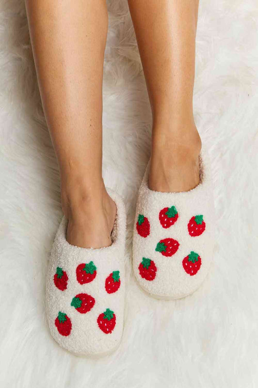 Printed Plush Slide Slippers - Accessories - Shoes - 2 - 2024