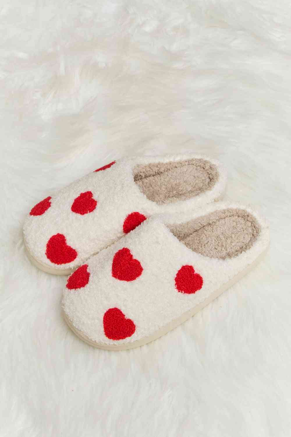 Printed Plush Slide Slippers - Accessories - Shoes - 10 - 2024