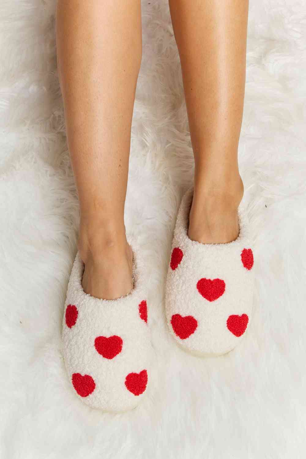 Printed Plush Slide Slippers - Accessories - Shoes - 7 - 2024