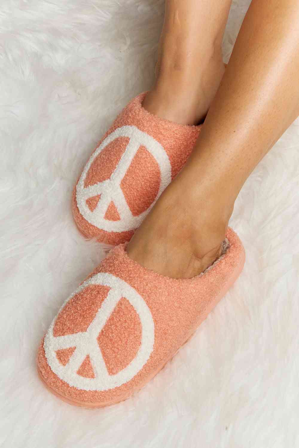 Printed Plush Slide Slippers - Accessories - Shoes - 23 - 2024