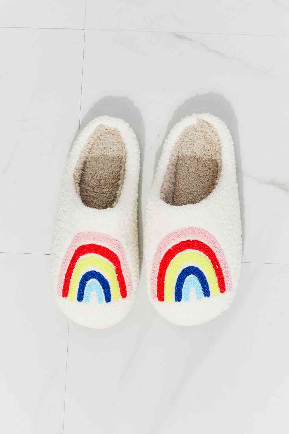 Rainbow Plush Slipper - Accessories - Shoes - 4 - 2024