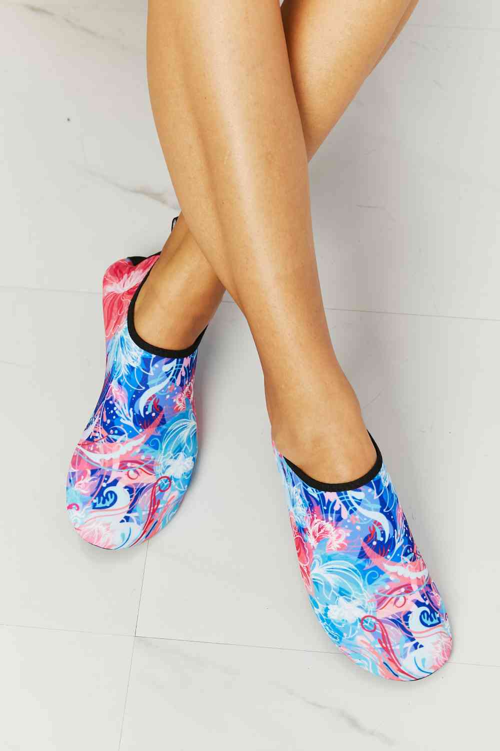 On The Shore Water Shoes in Pink and Sky Blue - Multicolor / XS - Accessories - Shoes - 1 - 2024