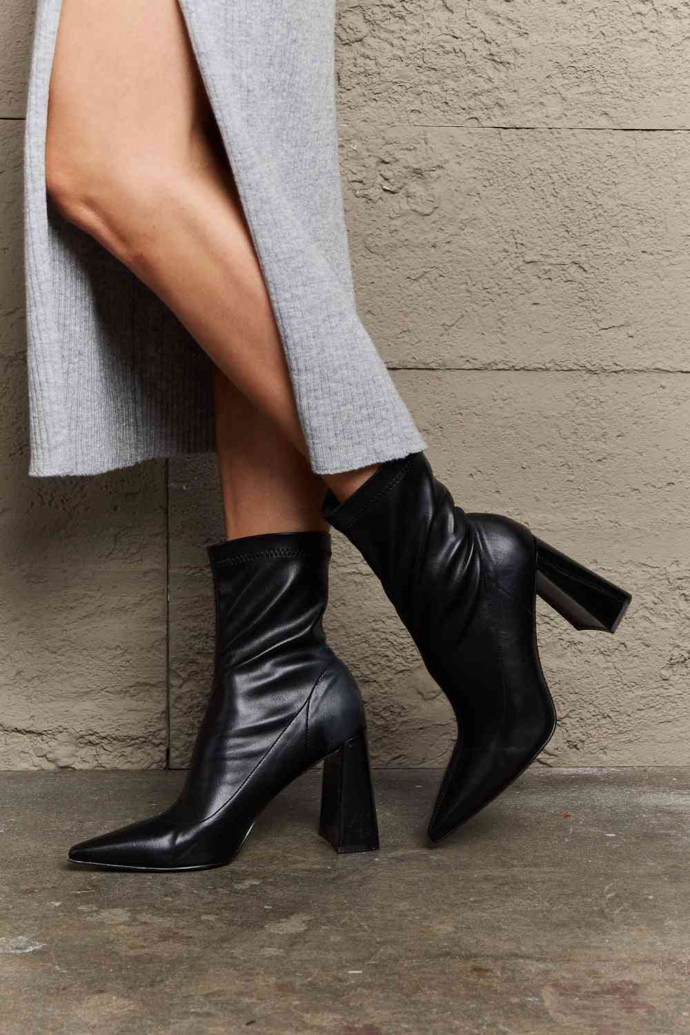 Stacy Block Heel Sock Boots - Accessories - Shoes - 3 - 2024