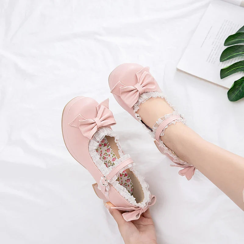 Sweet Lace Bridal Shoes - High Heel Princess - Kawaii Stop -  sweet-lace-bridal-shoes-high-heel-princess - Fashion - Japanese Fashion - Korean Fashion