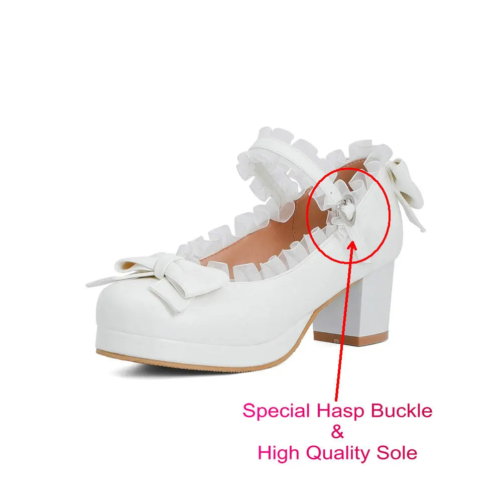 Sweet Lace Bridal Shoes - High Heel Princess - Accessories - Shoes - 18 - 2024