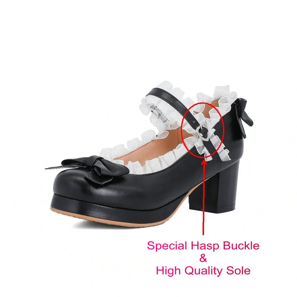 Sweet Lace Bridal Shoes - High Heel Princess - Kawaii Stop -  sweet-lace-bridal-shoes-high-heel-princess - Fashion - Japanese Fashion - Korean Fashion