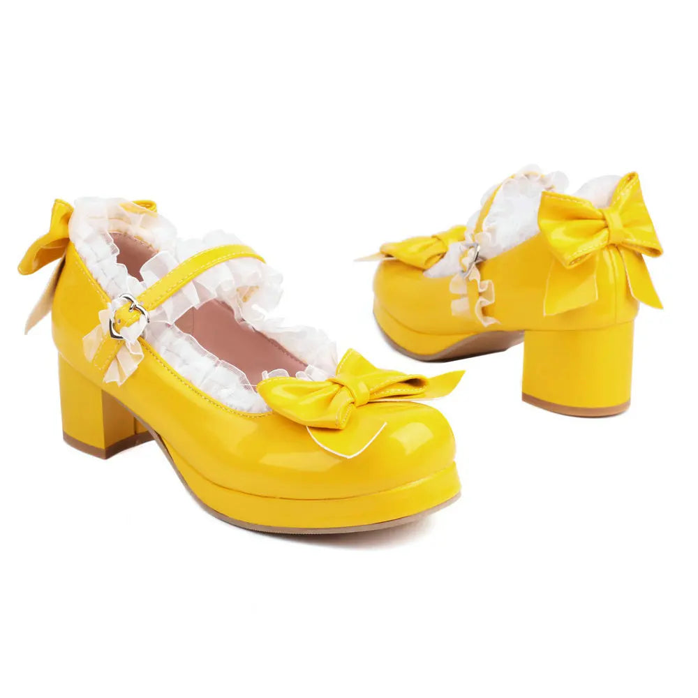 Sweet Lace Bridal Shoes - High Heel Princess - Yellow / 6 - Accessories - Shoes - 10 - 2024