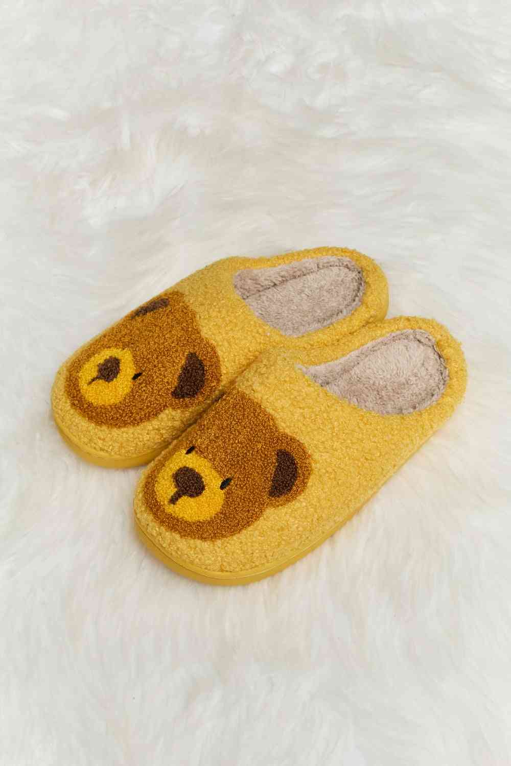 Teddy Bear Print Plush Slide Slippers - Accessories - Shoes - 29 - 2024