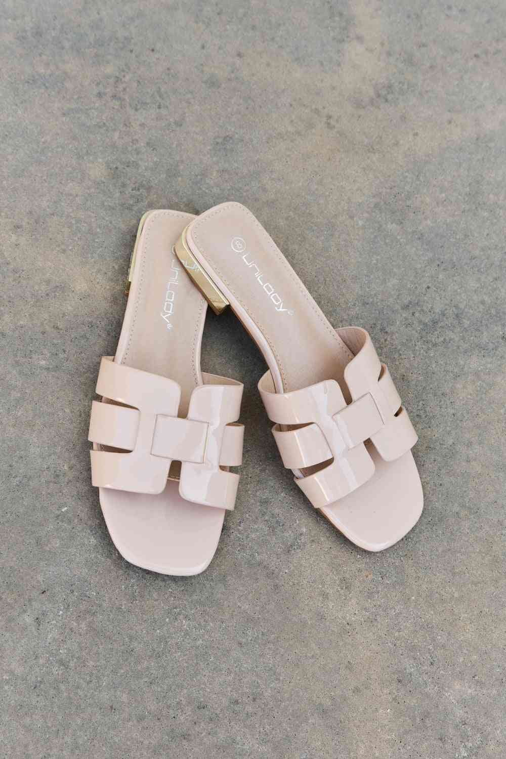Walk It Out Slide Sandals in Nude - Accessories - Shoes - 4 - 2024