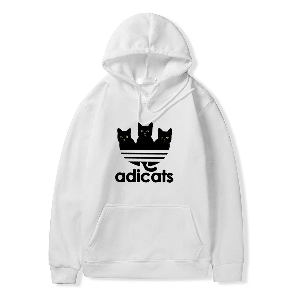 Adicats Graphic Hooded Sweatshirt - White / S - T-Shirts - Shirts & Tops - 8 - 2024