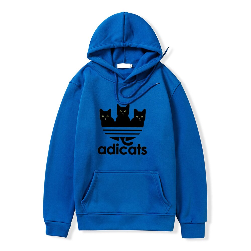 Adicats Graphic Hooded Sweatshirt - Blue / S - T-Shirts - Shirts & Tops - 6 - 2024