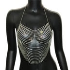 Shiny Harajuku Rhinestone Halter Top - Tops & Tees - Crop Tops - 5