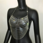Shiny Harajuku Rhinestone Halter Top - Tops & Tees - Crop Tops - 23