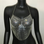Shiny Harajuku Rhinestone Halter Top - Tops & Tees - Crop Tops - 30