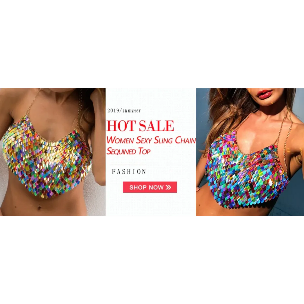 Shiny Harajuku Rhinestone Halter Top - Tops & Tees - Crop Tops - 7