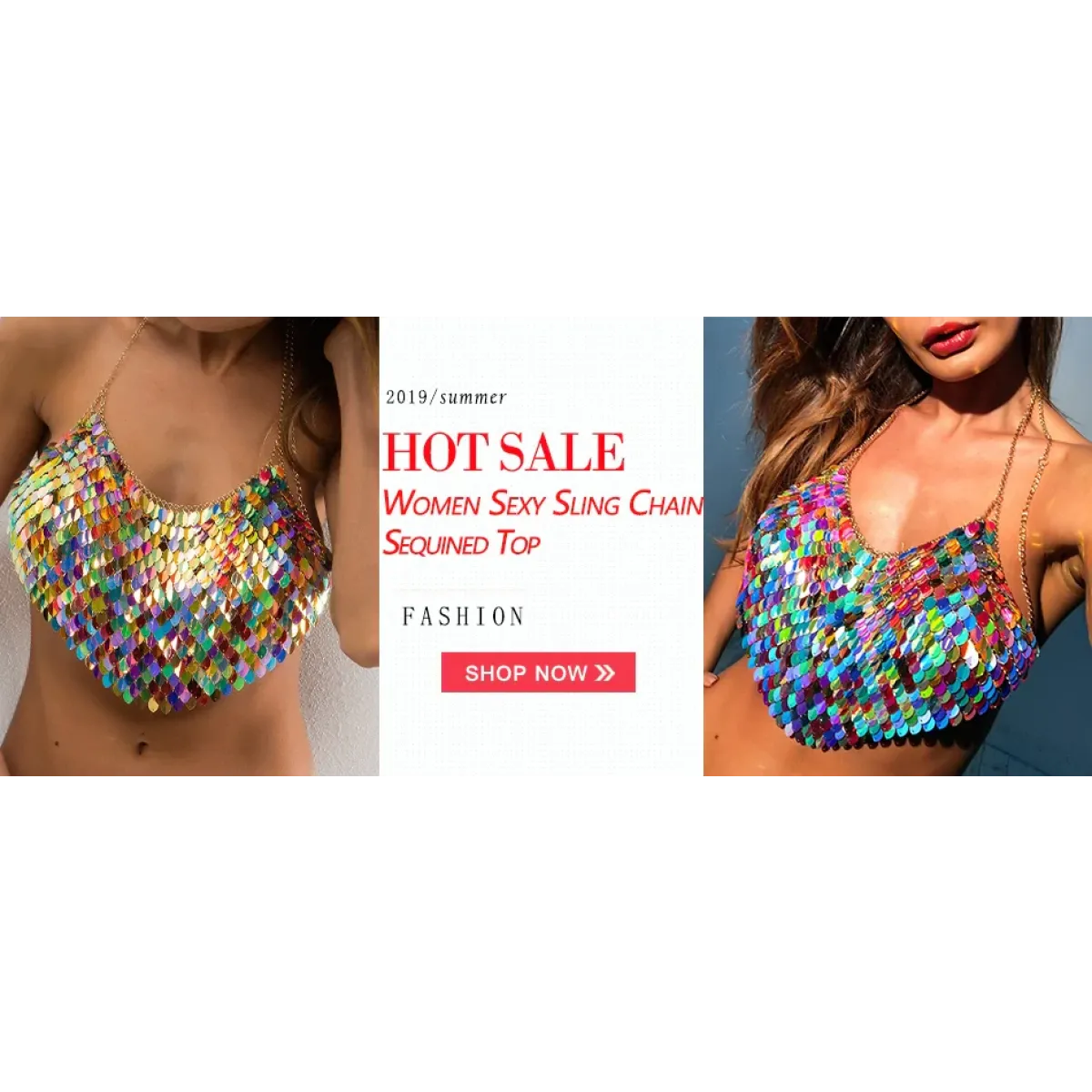 Shiny Harajuku Rhinestone Halter Top - Tops & Tees - Crop Tops - 7