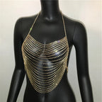 Shiny Harajuku Rhinestone Halter Top - Tops & Tees - Crop Tops - 26