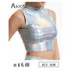 Shiny Harajuku Rhinestone Halter Top - Tops & Tees - Crop Tops - 10